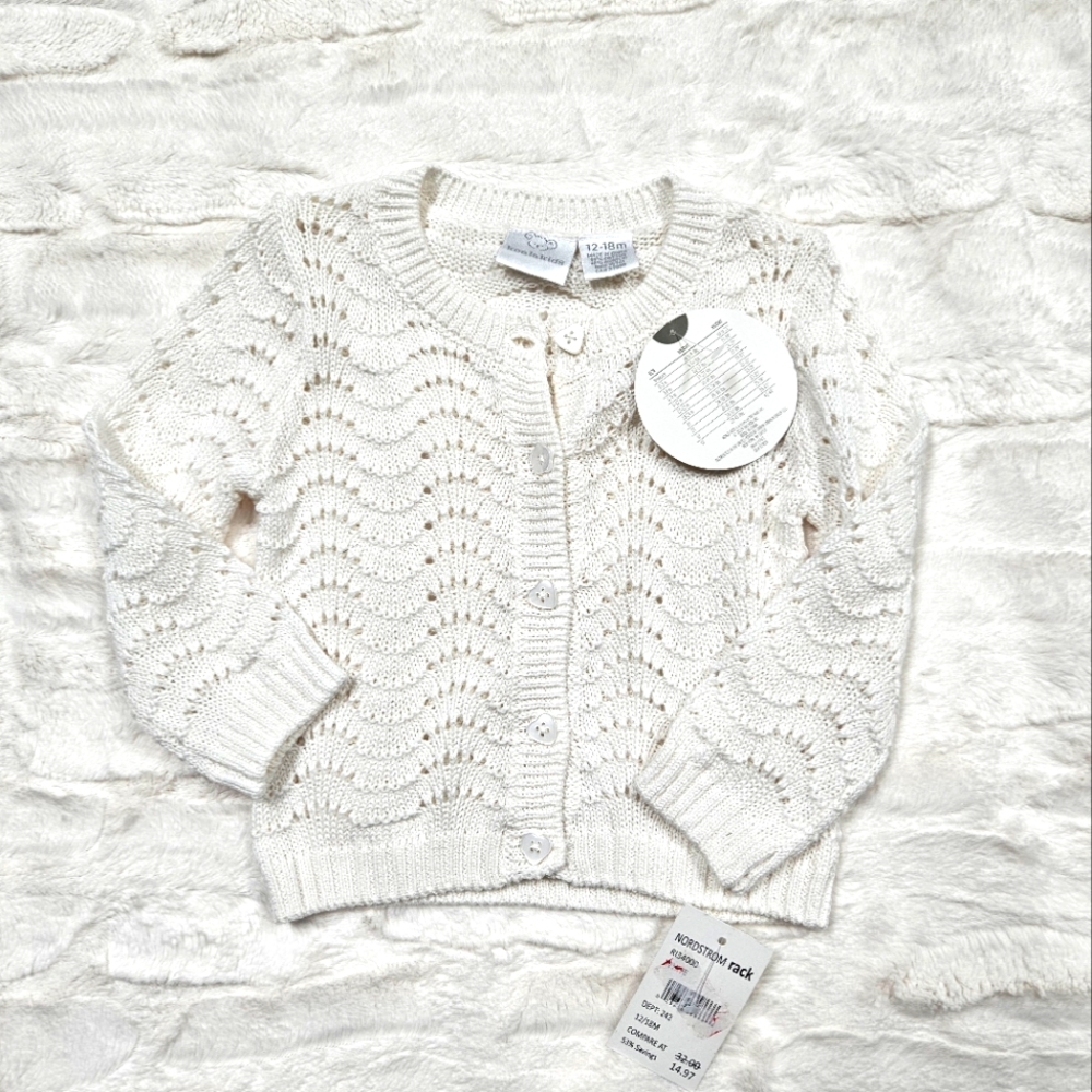 White Crochet Cardigan